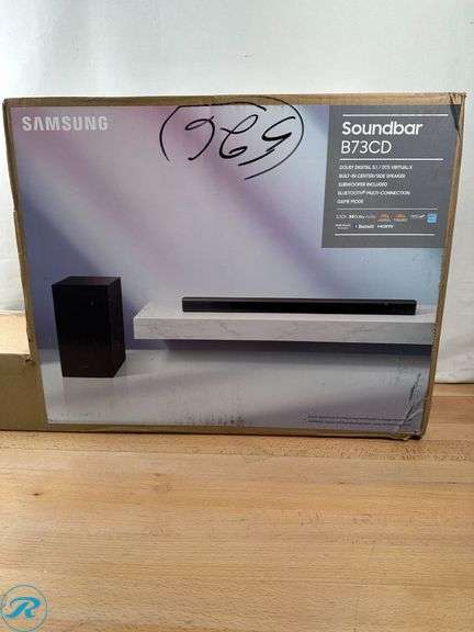 Samsung HW-B73CD/ZA 5.1 Channel Soundbar with DTS Virtual:X and Wireless Subwoofer - New - Roller Auctions