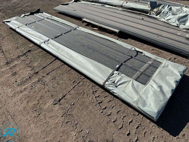 (50) New Sheets SKLP SKL50 Galvalume Steel Siding/Roofing, 12' (Top Few Panels Damaged From Shipping)