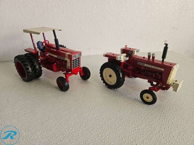 (2) Die-Cast Model Tractors: Models International 100 Hydro Farming and Cockshutt 1950-T
