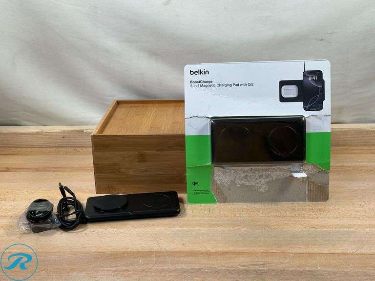 (2) Belkin 2-in-1 Magnetic Wireless Charging Pad with Qi2 15W - Used - Roller Auctions