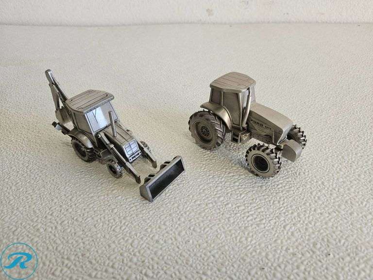 (2) Ford Diecast Model Tractors: Backhoe Loader and 8970 Tractor - Roller Auctions