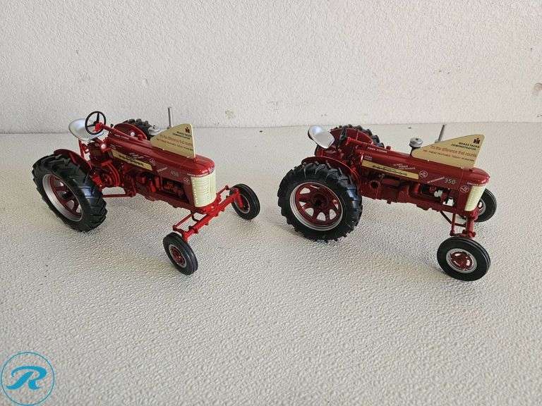 (2) McCormick Farmall Diecast Model Tractors, Models 350 and 450 - Roller Auctions