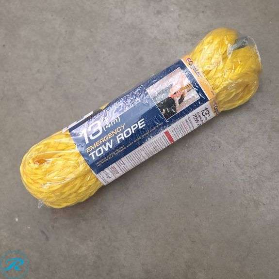 13 ft Allied Tools Emergency Tow Rope, Yellow