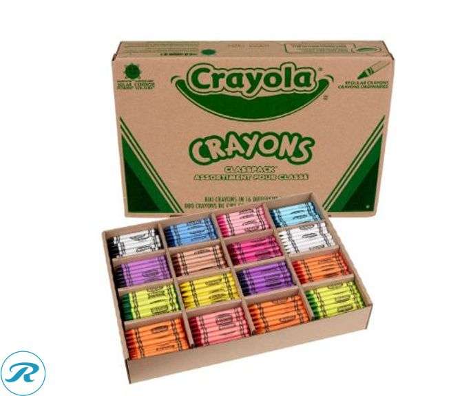 (3) Crayola:  Classpack® Standard Crayons, 16 Assorted Colors, Pack Of 800 Crayons- New