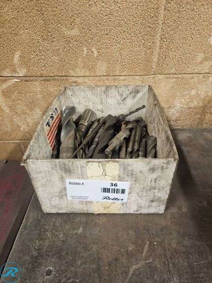 Tray of Metal Drill Bits