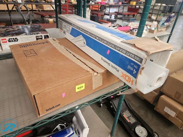 Rubber Cove Base and Plastic Sheeting