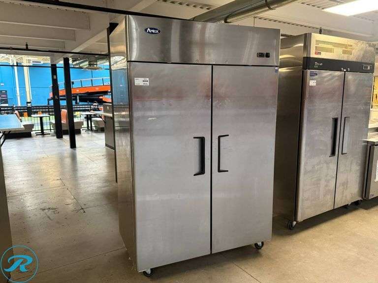 Atosa Model MBF8005GR 2-Door Reach-In Refrigerator on Casters