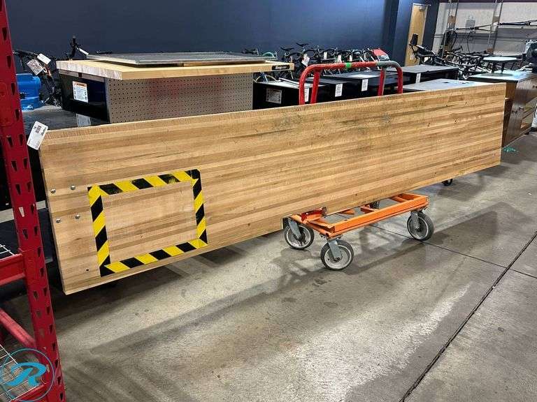 Snap-on Butcher Block Countertop, 144″ x 27.5″ x 1.75″