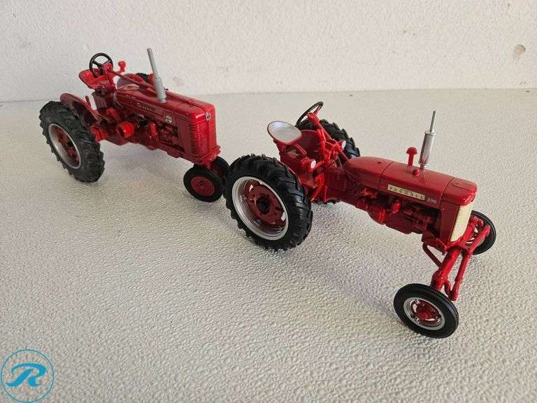 (2) McCormick Farmall Diecast Model Tractors; Models Super M-TA and 230