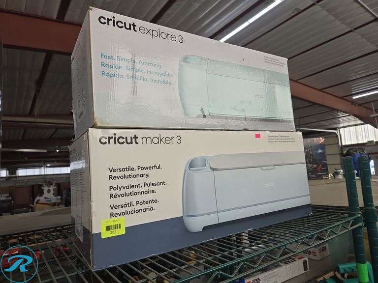 (2) Cricut Smart Cutting Machines, Explorer 3 and Maker 3