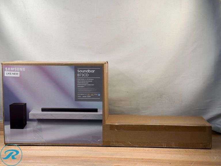 Samsung HW-B73CD/ZA 5.1 Channel Soundbar with DTS Virtual:X and Wireless Subwoofer - Like New - Roller Auctions