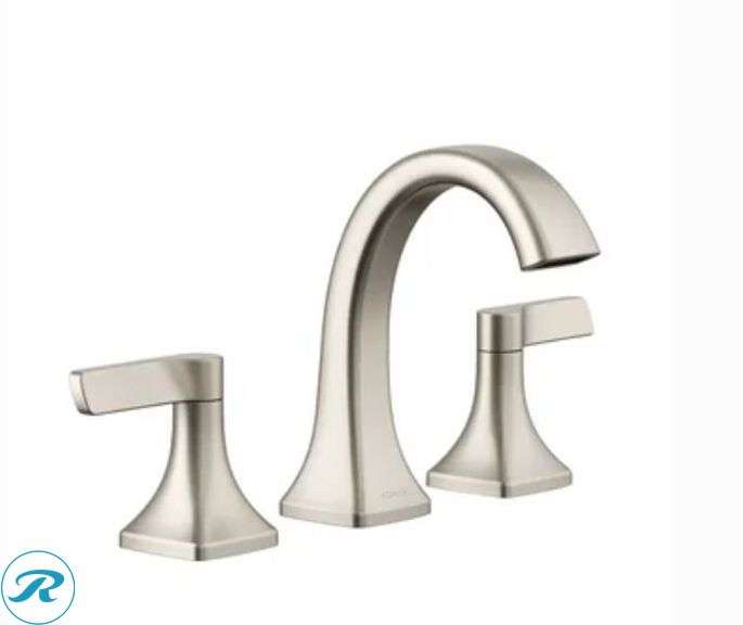 Kohler: Riverly Widespread Bathroom Sink Faucet, Brushed Nickel- New