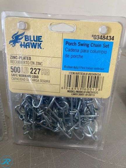 (4) New Blue Hawk Porch Swing Chain Set (4) New RELIABILT 10.0-ft x ...
