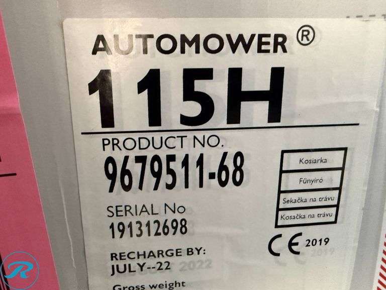 New Husqvarna Automower 115H Robotic Lawn Mower - Roller Auctions