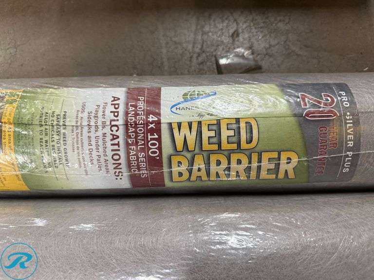 (2) Rolls of Landscape Fabric, 4ft x 100ft - Roller Auctions
