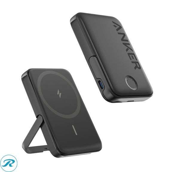 (2) Anker MagGo Magnetic Wireless Charging 5,000 mAh Power Bank, 2-pack - Like New - (1) New & (1) Like New