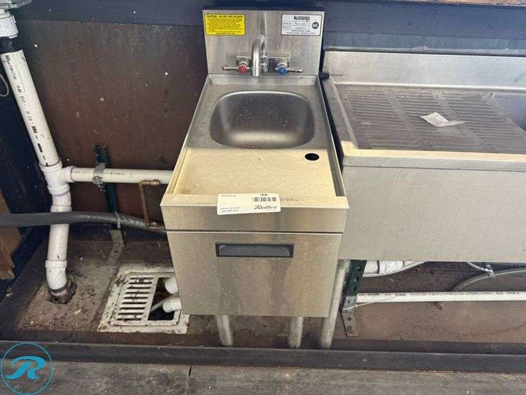 Krowne KR18-12DST Hand Sink with Faucet, 24in x 12in