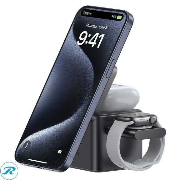Anker MagGo Magnetic 3-in-1 Wireless Charging Stand - New - Open Box - Roller Auctions