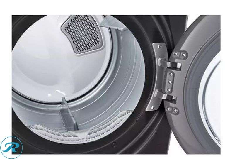 LG 7.4 cu. ft. Ultra Large Capacity Smart Wi-Fi Enabled Front Load ELECTRIC Dryer with TurboSteam and Built-In Intelligence - New/Dented/Damaged on Side and Top - Roller Auctions