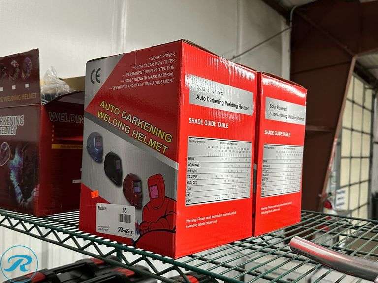 (2) New Auto Darkening Welding Helmets - Roller Auctions