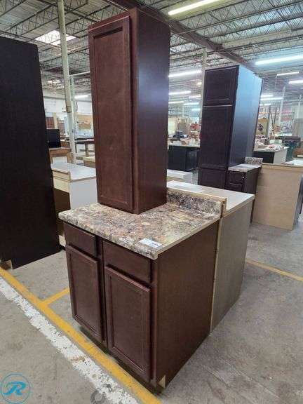 3-Piece Kitchen Cabinet Set, Timberlake Fairfield Nutmeg (Discontinued Color)