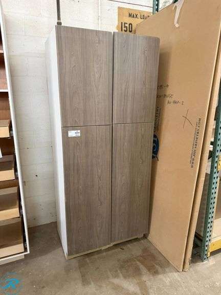 2-Piece Utility/Pantry Cabinet Set, PCS Lenox Satomi, 18” x 84” x 24” - Roller Auctions