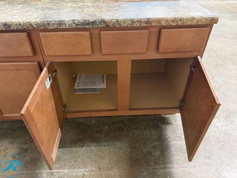 2-Piece Vanity Cabinet Set, Timberlake Fairfield Spice (Discontinued Color) - Roller Auctions