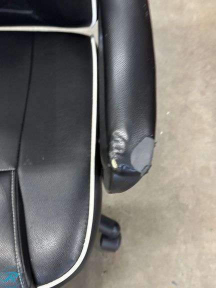 Insignia Essential PC Gaming Chair Black Used Small Tear Roller 