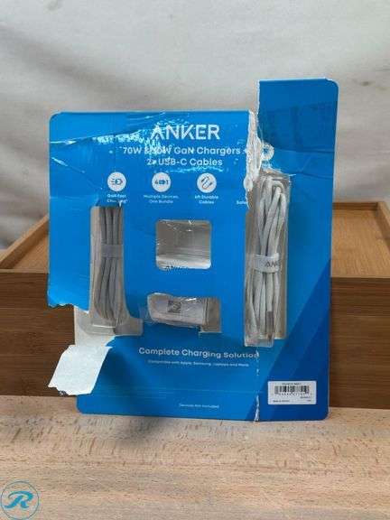 Anker: Fast Charging 2-pack 67W and 30W Wall Chargers- New; Anker: 70W/30W Wall Charger Bundle- Like New - Roller Auctions