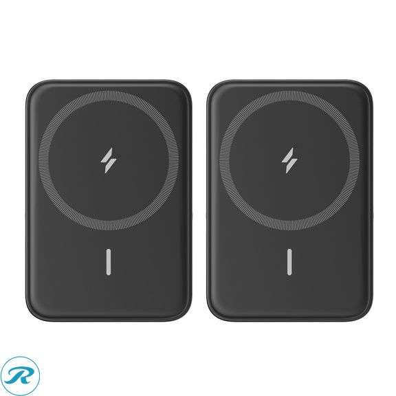 (2) Anker MagGo Magnetic Wireless Charging 5,000 mAh Power Bank, 2-pack - New - Open Box - Roller Auctions
