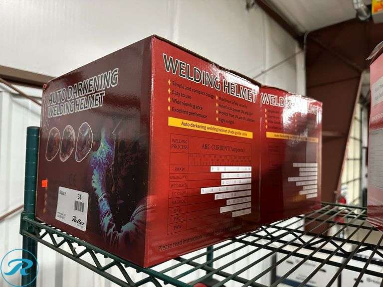 (2) New Auto Darkening Welding Helmets - Roller Auctions
