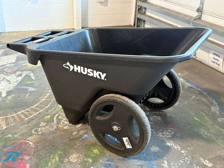 Husky 9 Cu. Ft. Yard Cart with 325 lb Weight Capacity