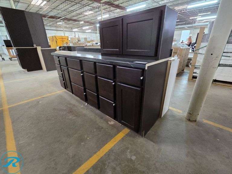 6-Piece Assorted Vanity Cabinet Set, Smart Brighton Coffee - Roller Auctions