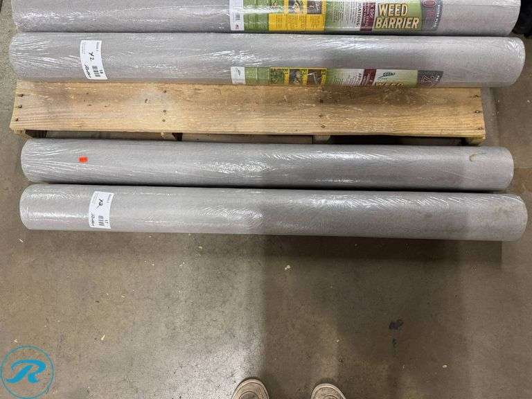 (2) Rolls of Landscape Fabric, 4ft x 100ft - Roller Auctions