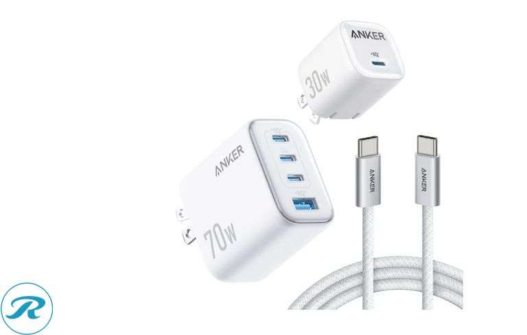 Anker: Fast Charging 2-pack 67W and 30W Wall Chargers- New; Anker: 70W/30W Wall Charger Bundle- Like New - Roller Auctions