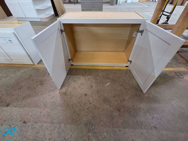 Single Wall Cabinet, 1951 Abilene Ember, 36” x 24” x 15”, soft close doors - Roller Auctions