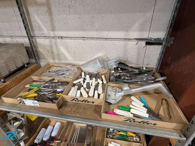 (5) Trays of Kitchen Utensils - Roller Auctions