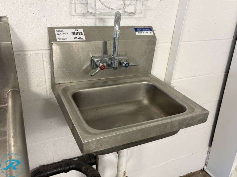 BK Resources BKHS-W-1410  Hand Sink with Faucet