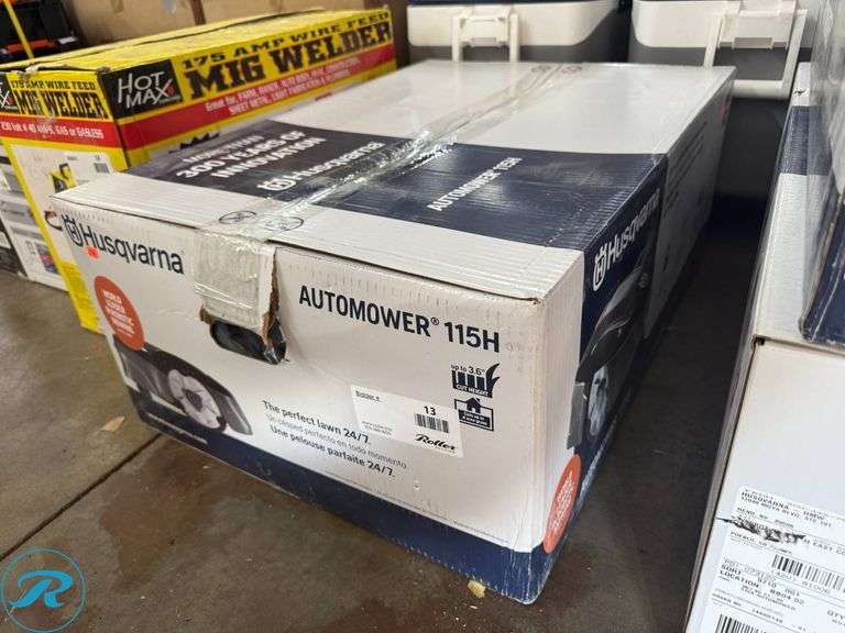 New Husqvarna Automower 115H Robotic Lawn Mower - Roller Auctions