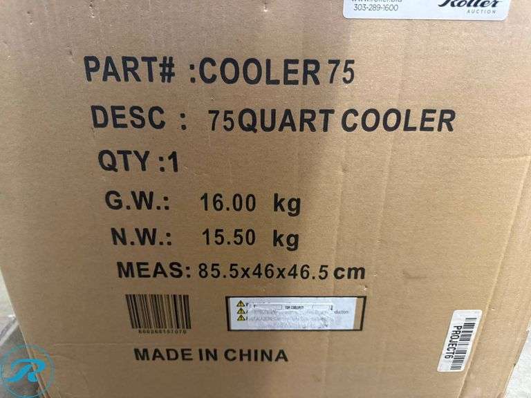 New Truck Gear by Line-X 75-Quart Expedition Cooler, 85.5x46x46.5 cm - Roller Auctions