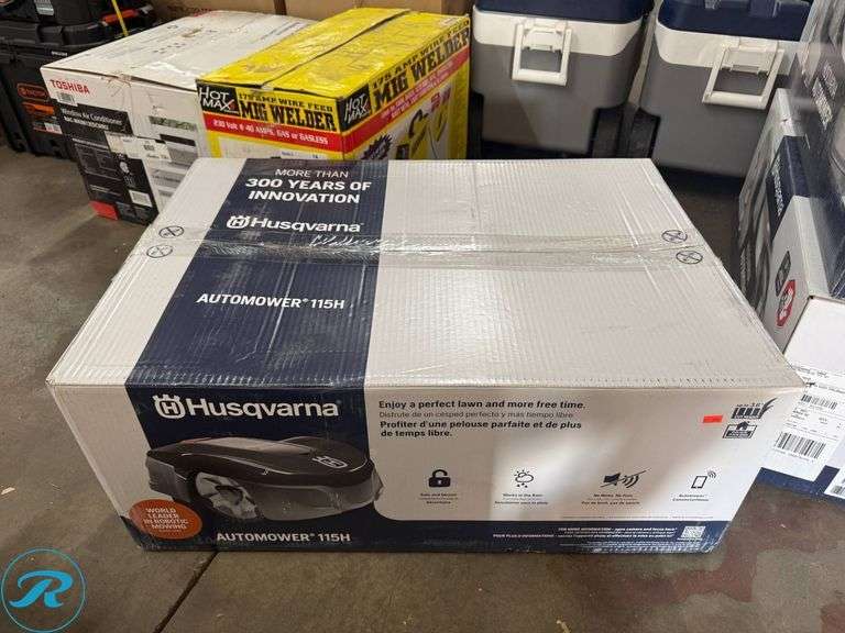 New Husqvarna Automower 115H Robotic Lawn Mower - Roller Auctions