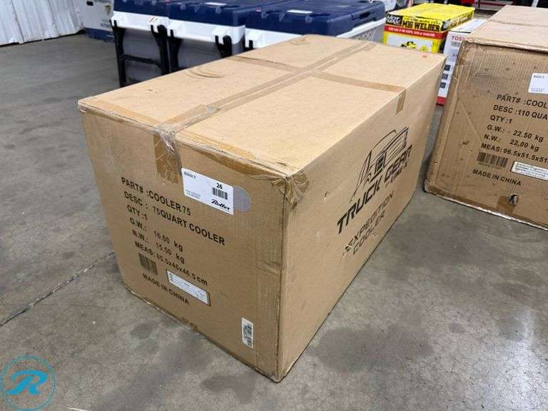 New Truck Gear by Line-X 75-Quart Expedition Cooler, 85.5x46x46.5 cm - Roller Auctions