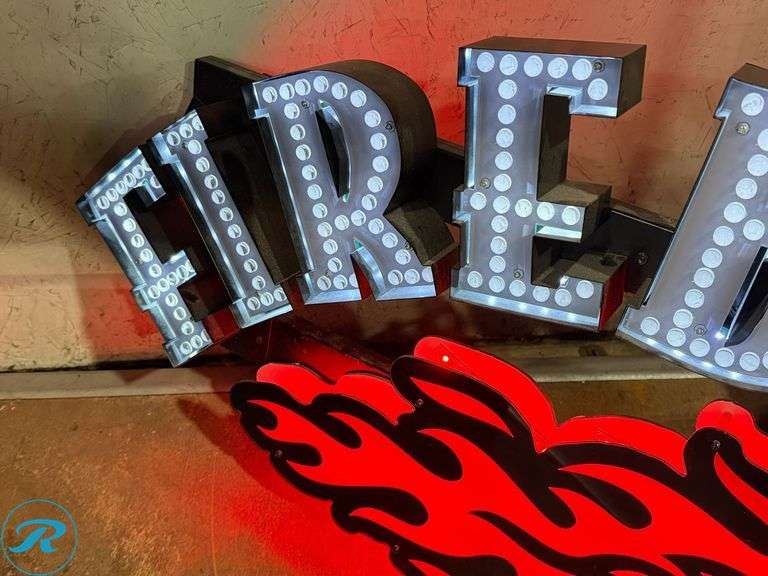 Fireball Countdown Sign Fireball Lighted Sign - Roller Auctions