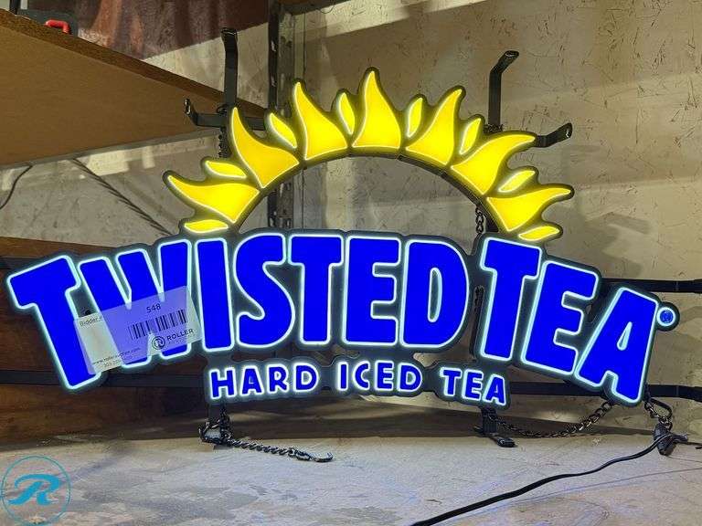 Twisted Tea Lighted Sign - Roller Auctions