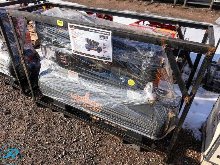 New Land Honor LHR-GAC40Y Horizontal Gas Air Compressor, 40 Gallon, 2-Stage, 10 HP, 302cc - Roller Auctions