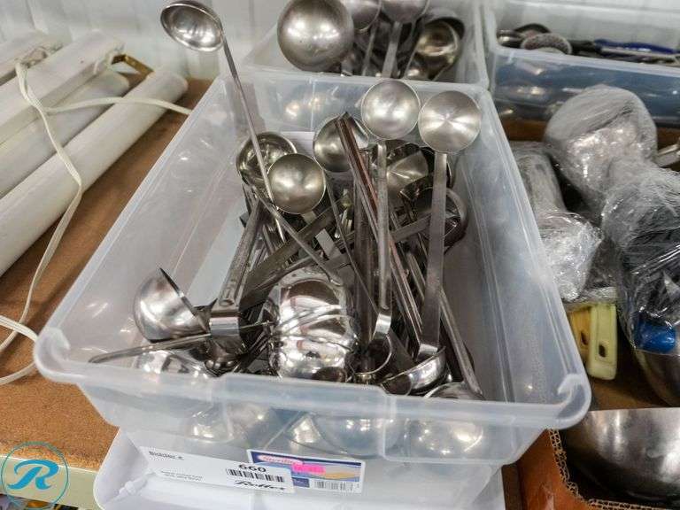 (4) Trays of Kitchen Utensils - Roller Auctions