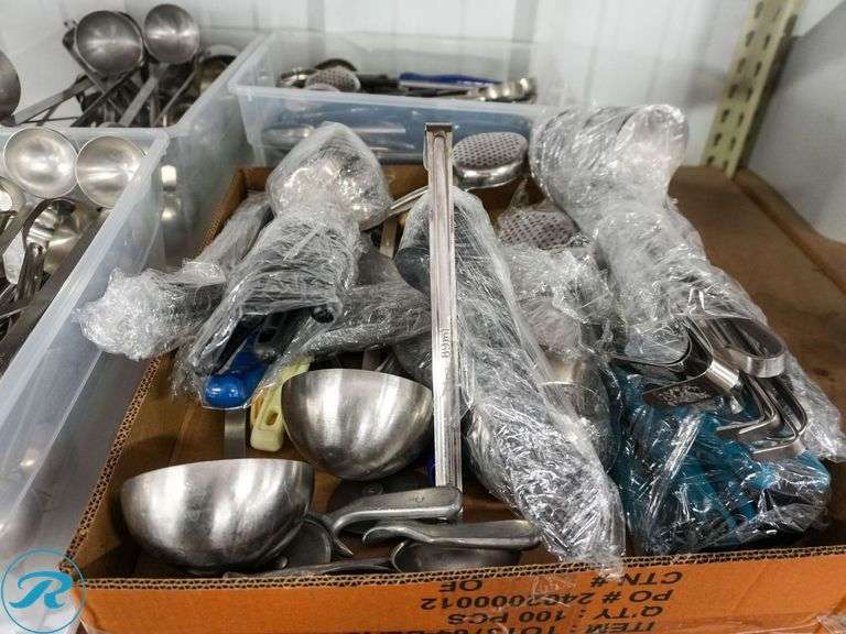(4) Trays of Kitchen Utensils - Roller Auctions