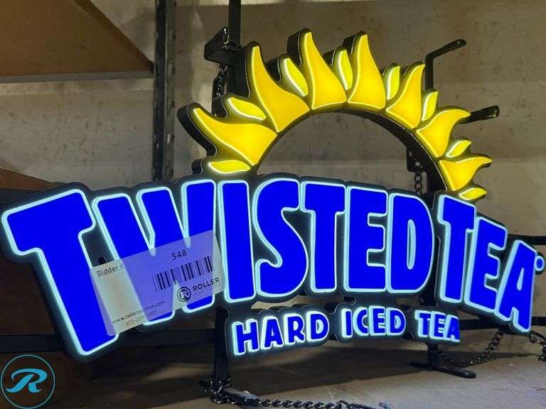Twisted Tea Lighted Sign - Roller Auctions