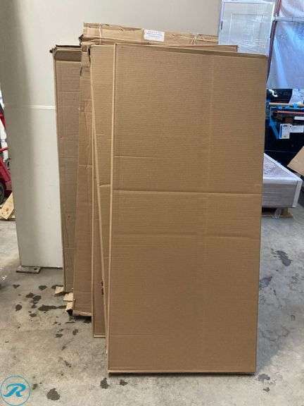 (5) New- SHAPE PRODUCTS 52-in W x 26-in D x 2-1/2-in H Clear Premium Square Flat Plastic Window Well Cover - Spring Clips Included (Total of 5 Covers) - Roller Auctions