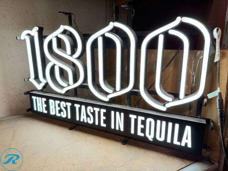 1800 Tequila Lighted Sign - Roller Auctions